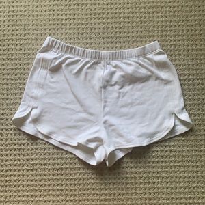 Comfy/lounge white shorts from pacsun